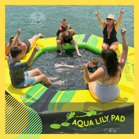 Aqua Lily Pad Inflatable Dock for the Lake, 10'