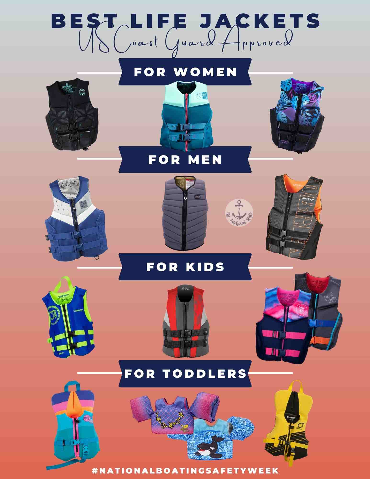 12 Best USCG Approved Life Jackets for Watersports – theanchoredstyle