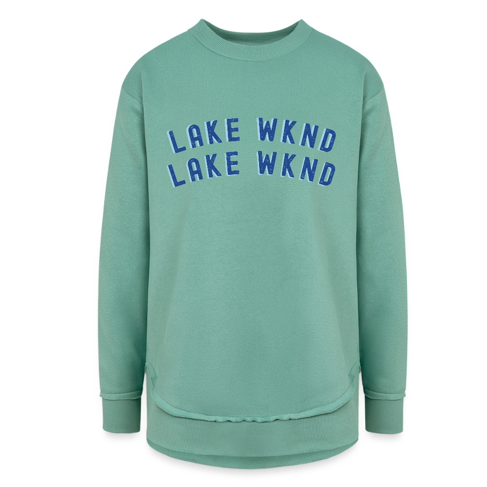 Lake Weekend Ultra-soft Tunic Sweatshirt - saltwater