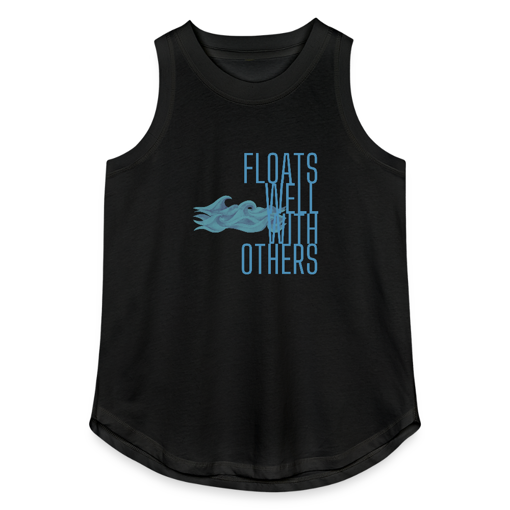 Floats Well With Others Women's Lake Tank Top - black