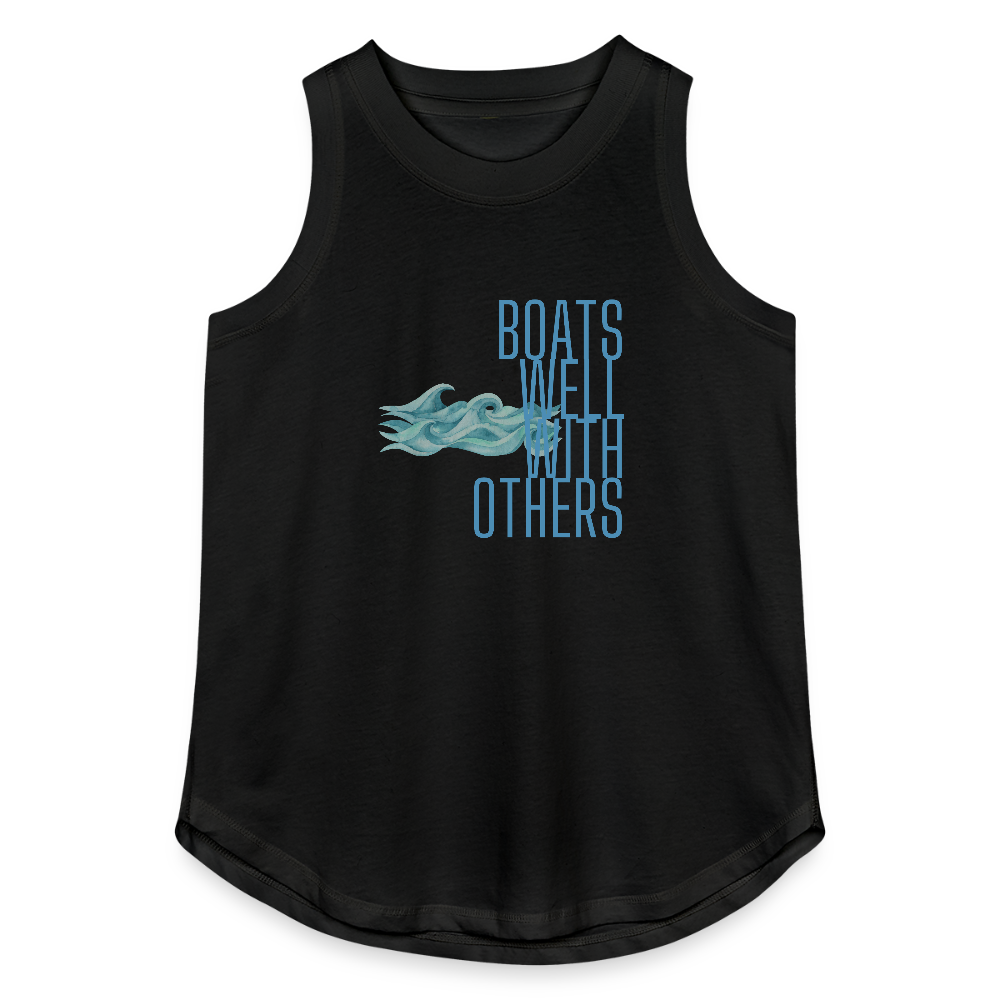 Boats Well With Others Women's Lake Tank Top - black