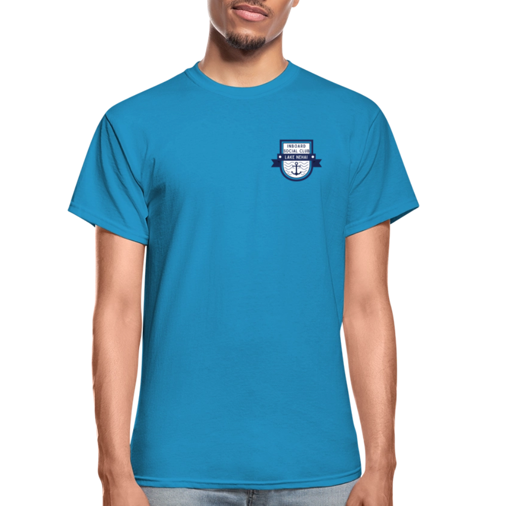 Lake Nehai Inboard Social Club T-Shirt - Unisex Sizing - turquoise