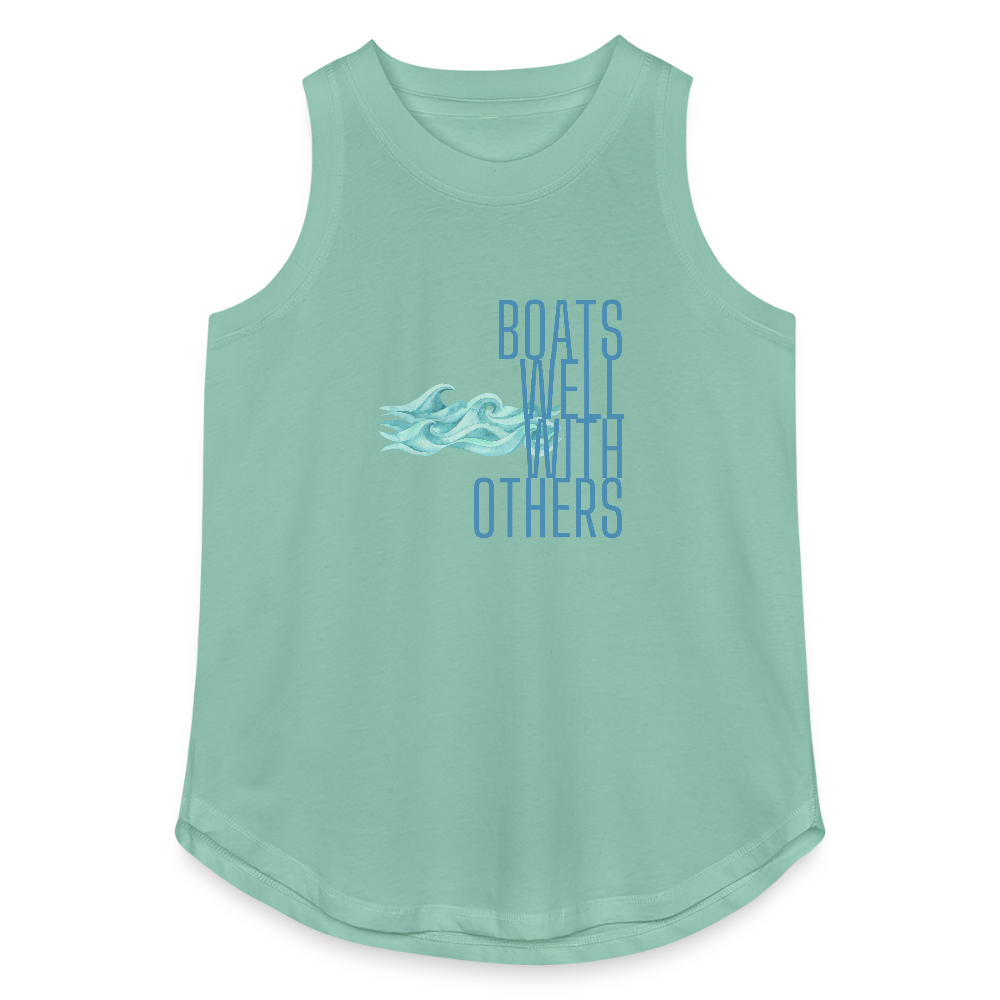 Boats Well With Others Women's Lake Tank Top - saltwater