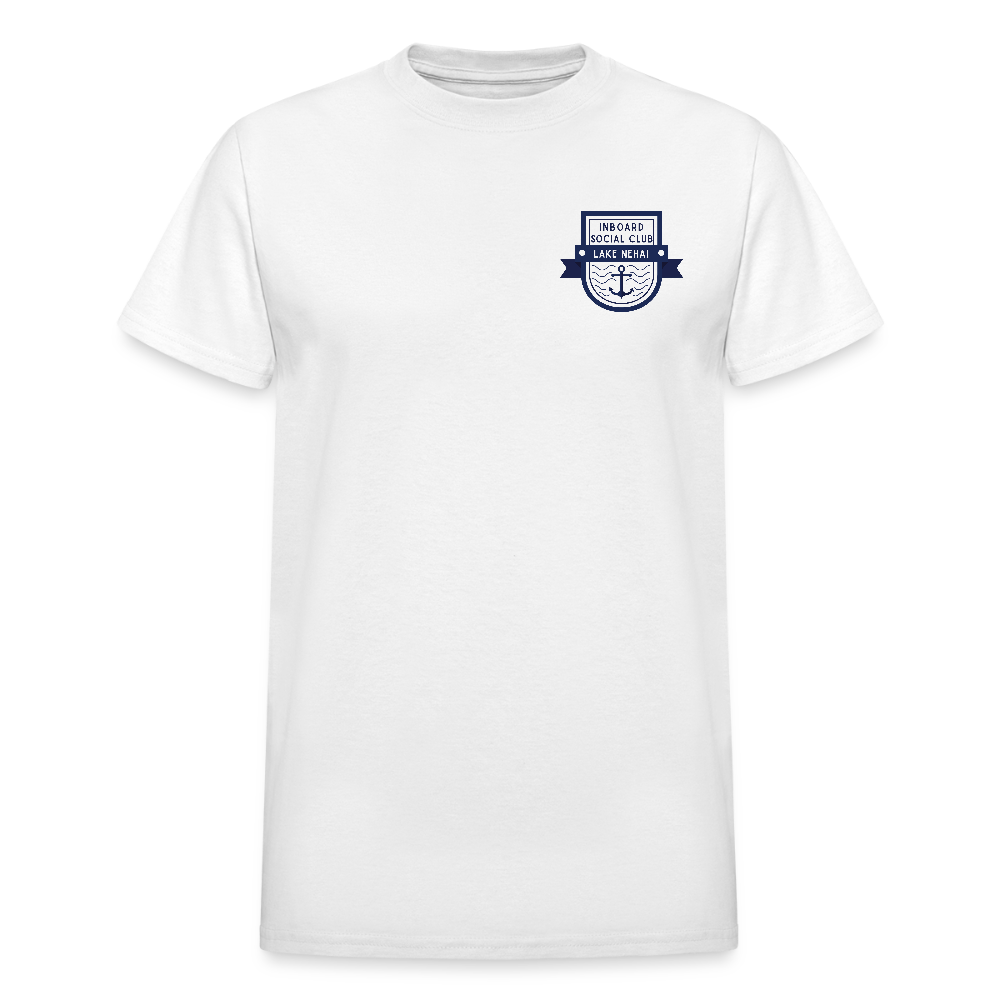 Lake Nehai Inboard Social Club T-Shirt - Unisex Sizing - white