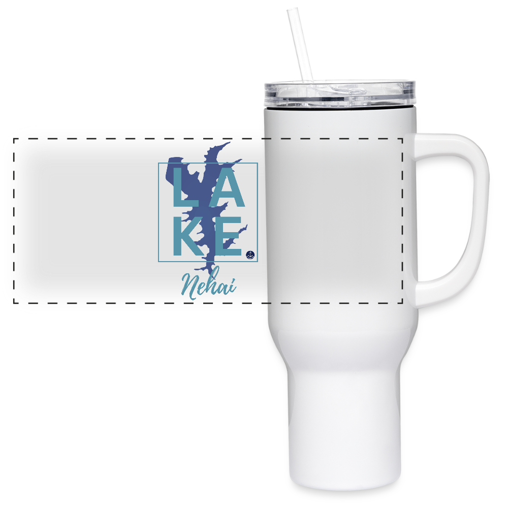 Lake Nehai 40 oz Travel Tumbler - white