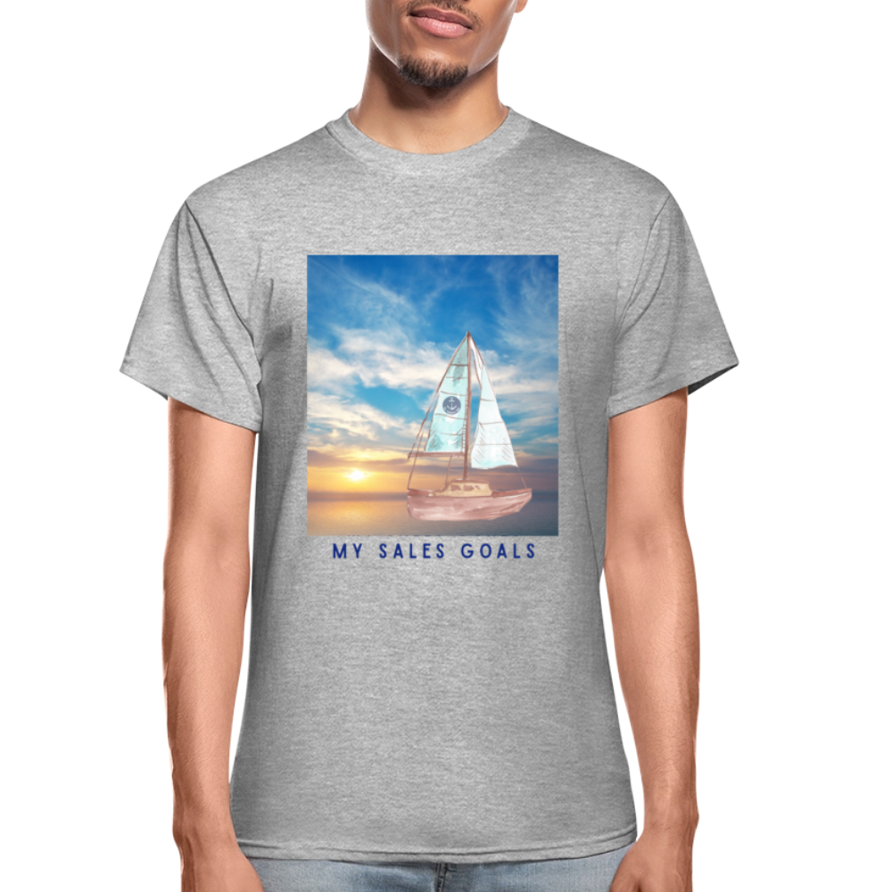 My Sales Goals Sunset Sail Tee - Unisex Sizing - heather gray