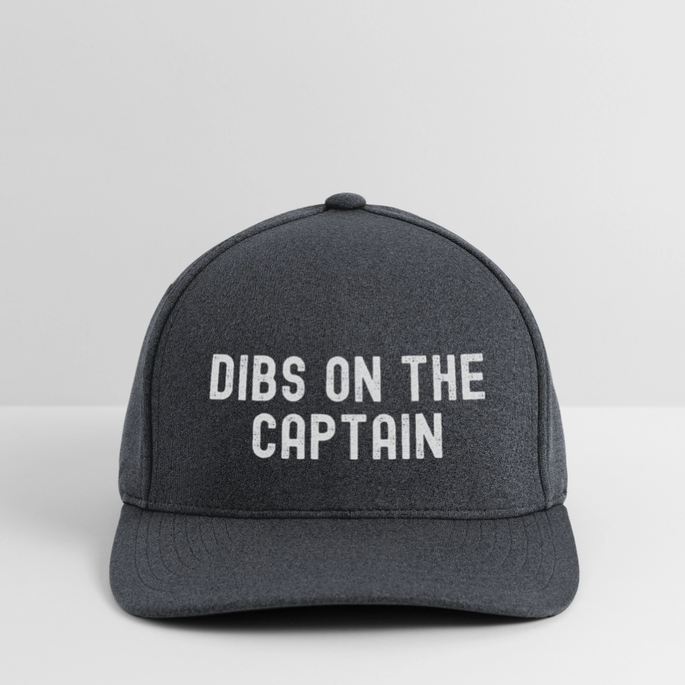 Dibs on the Captain Flexfit Baseball Cap - dark heather gray