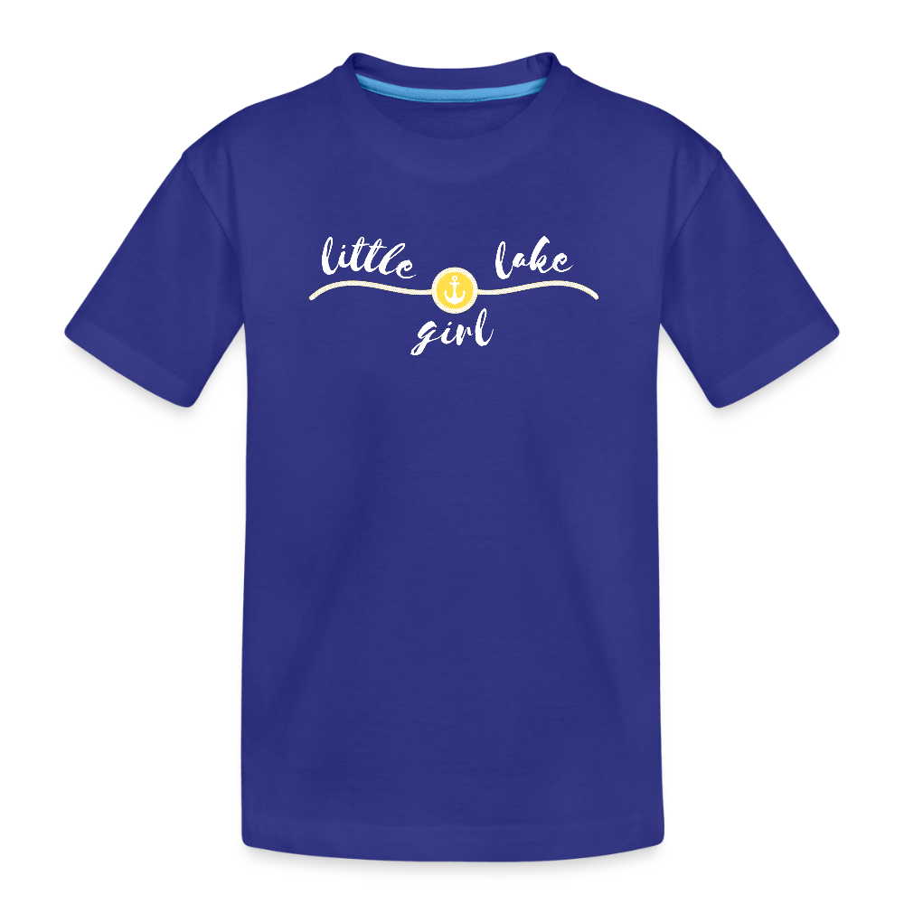 Little Lake Girl Toddler Premium Organic T-Shirt - royal blue