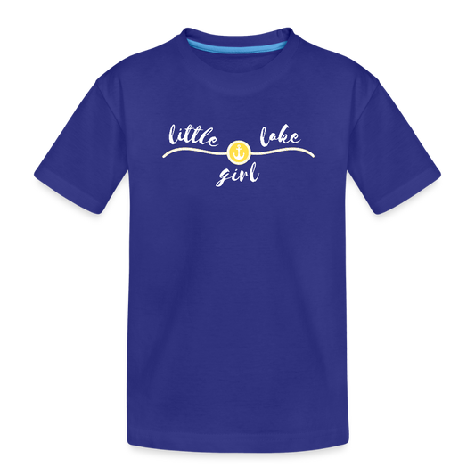 Little Lake Girl Toddler Premium Organic T-Shirt - royal blue