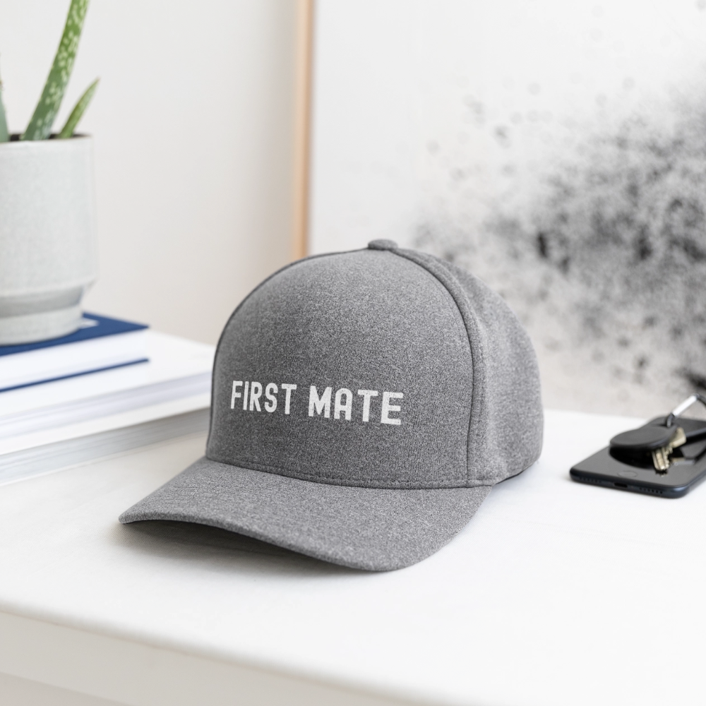 First Mate Flexfit Baseball Cap - light heather gray