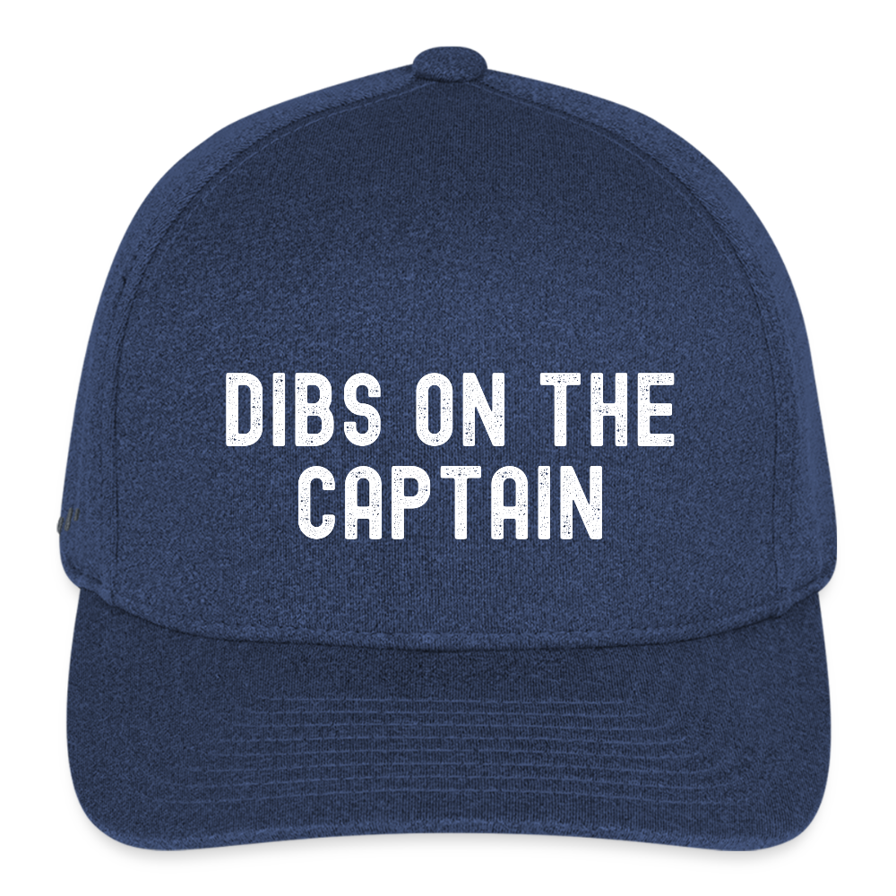 Dibs on the Captain Flexfit Baseball Cap - heather navy