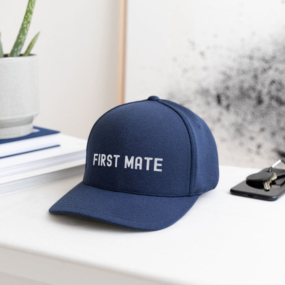 First Mate Flexfit Baseball Cap - heather navy