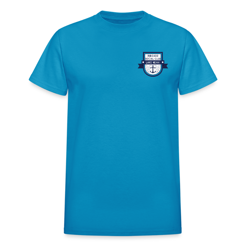 Lake Nehai Inboard Social Club T-Shirt - Unisex Sizing - turquoise