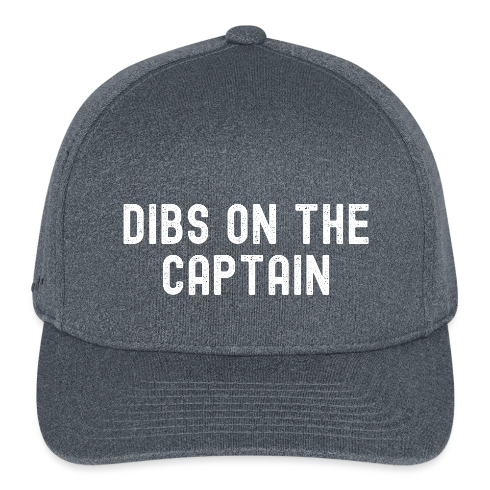 Dibs on the Captain Flexfit Baseball Cap - dark heather gray