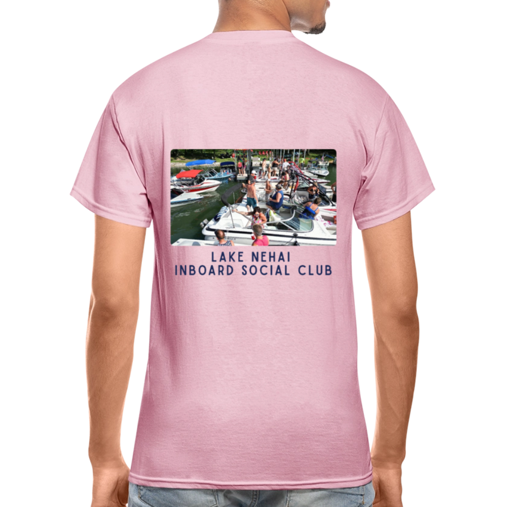 Lake Nehai Inboard Social Club T-Shirt - Unisex Sizing - light pink