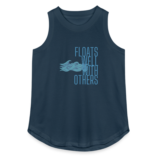 Floats Well With Others Women's Lake Tank Top - denim