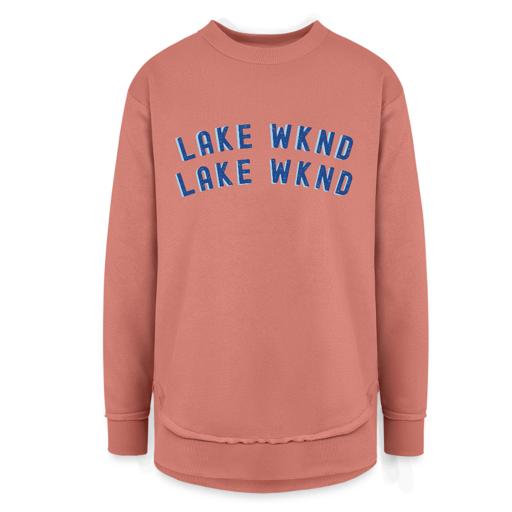 Lake Weekend Ultra-soft Tunic Sweatshirt - mauve