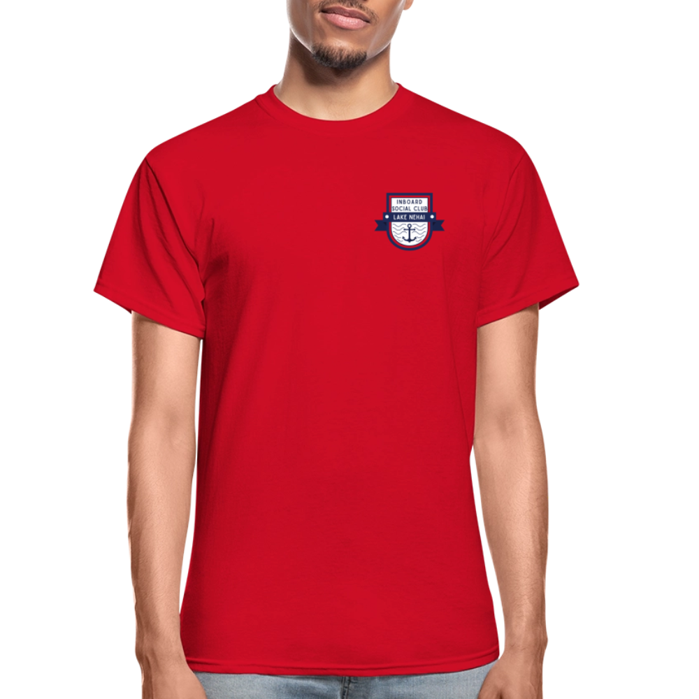 Lake Nehai Inboard Social Club T-Shirt - Unisex Sizing - red