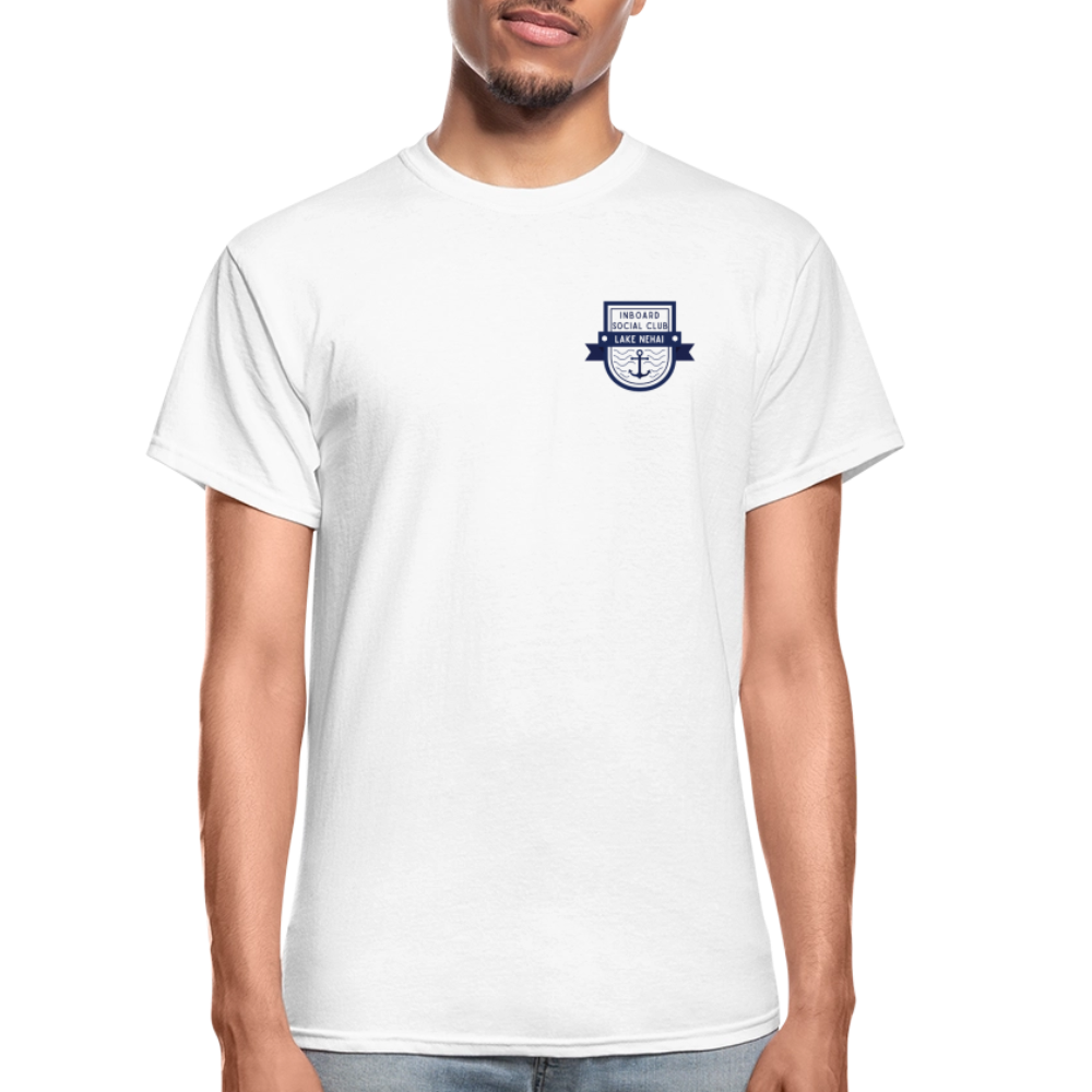 Lake Nehai Inboard Social Club T-Shirt - Unisex Sizing - white