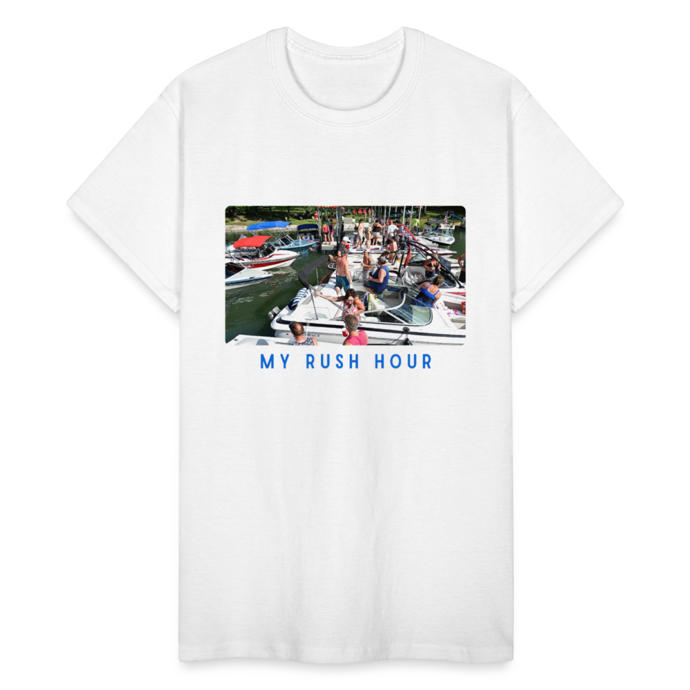 My Rush Hour Lake Life Tee - Unisex Sizing - white