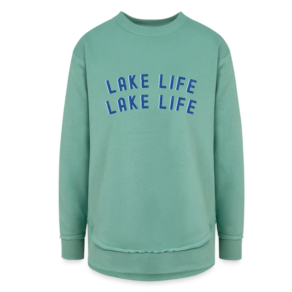 Lake Life Ultra-soft Tunic Sweatshirt - saltwater
