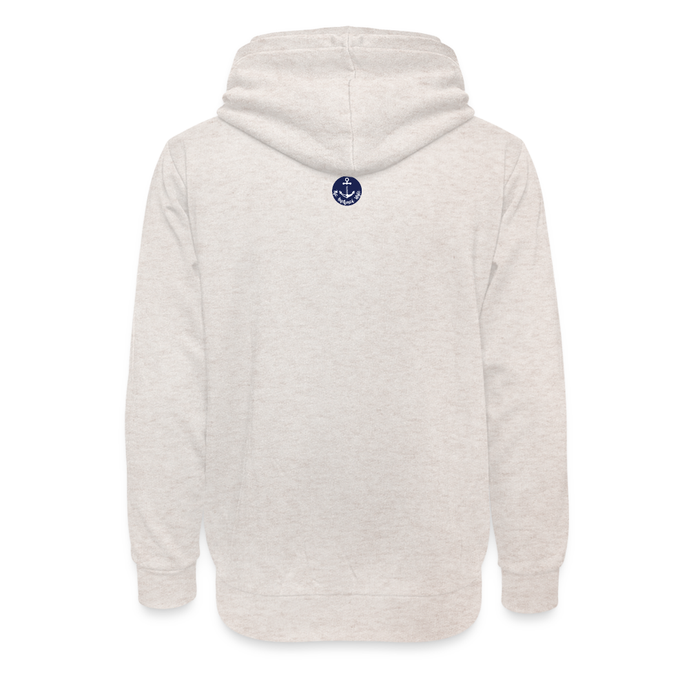 Shawl Collar Hoodie - heather oatmeal