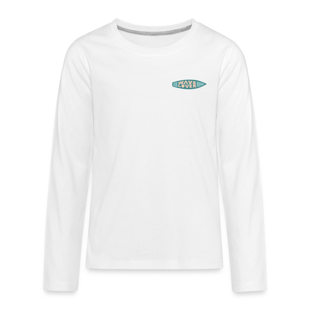 Surfing Fun Long Sleeve T-Shirt for Kids, Surfing Tee - white