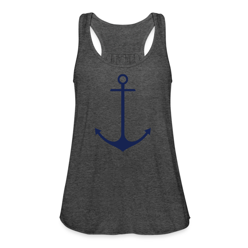 Anchor Tank, Nautical Bella Canvas Tank Top - deep heather