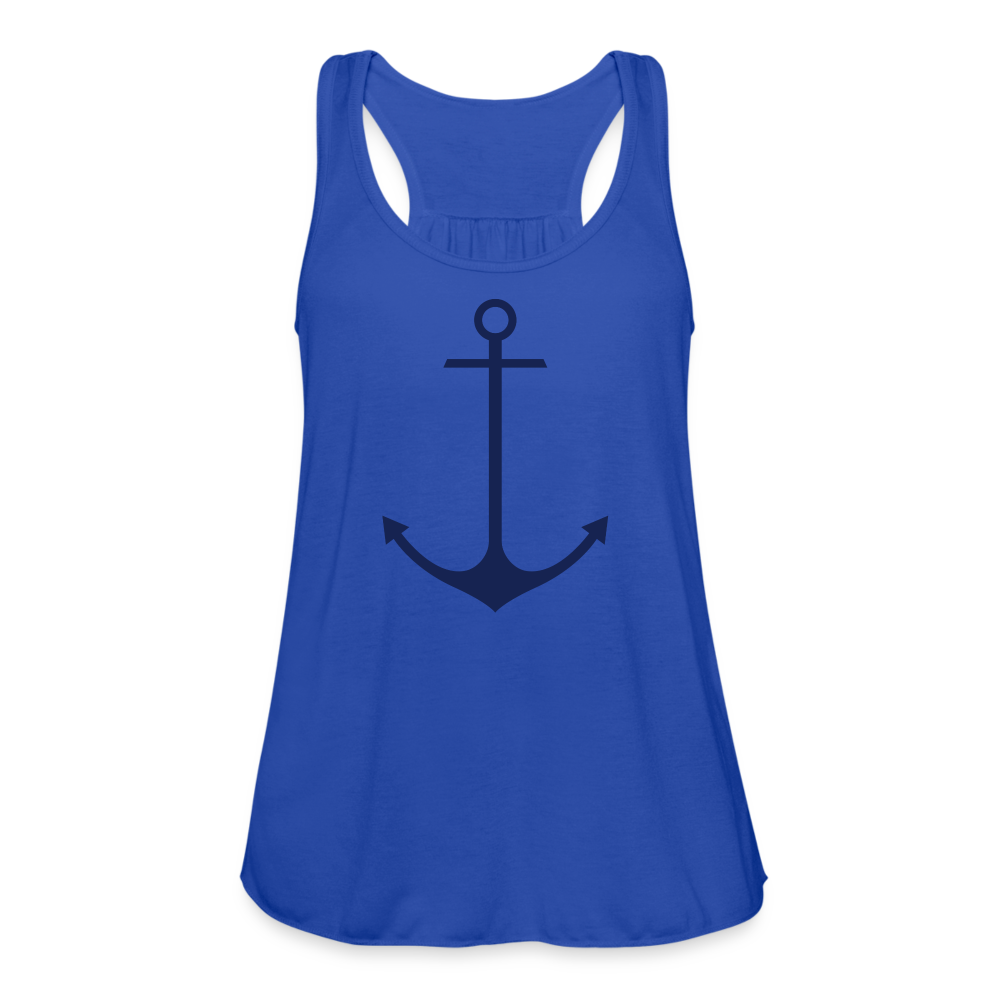Anchor Tank, Nautical Bella Canvas Tank Top - royal blue