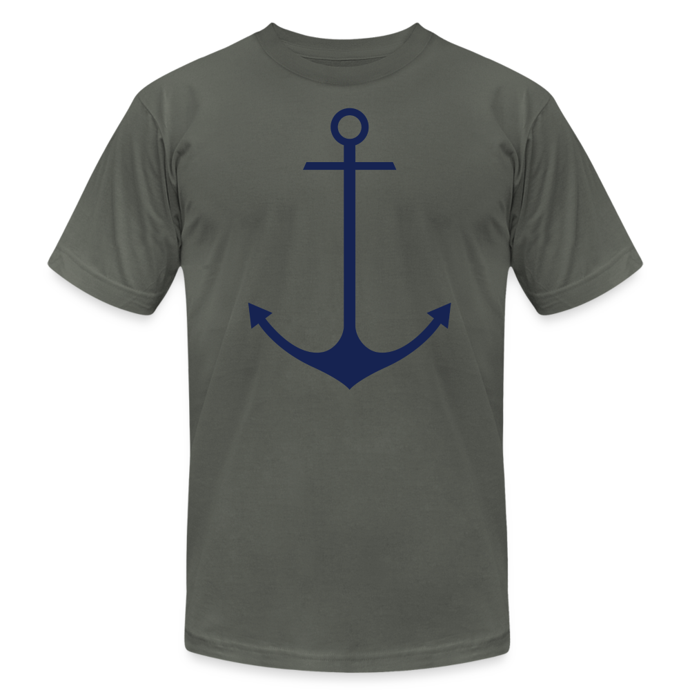Anchor Shirt, Unisex Jersey T-Shirt by Bella + Canvas - asphalt