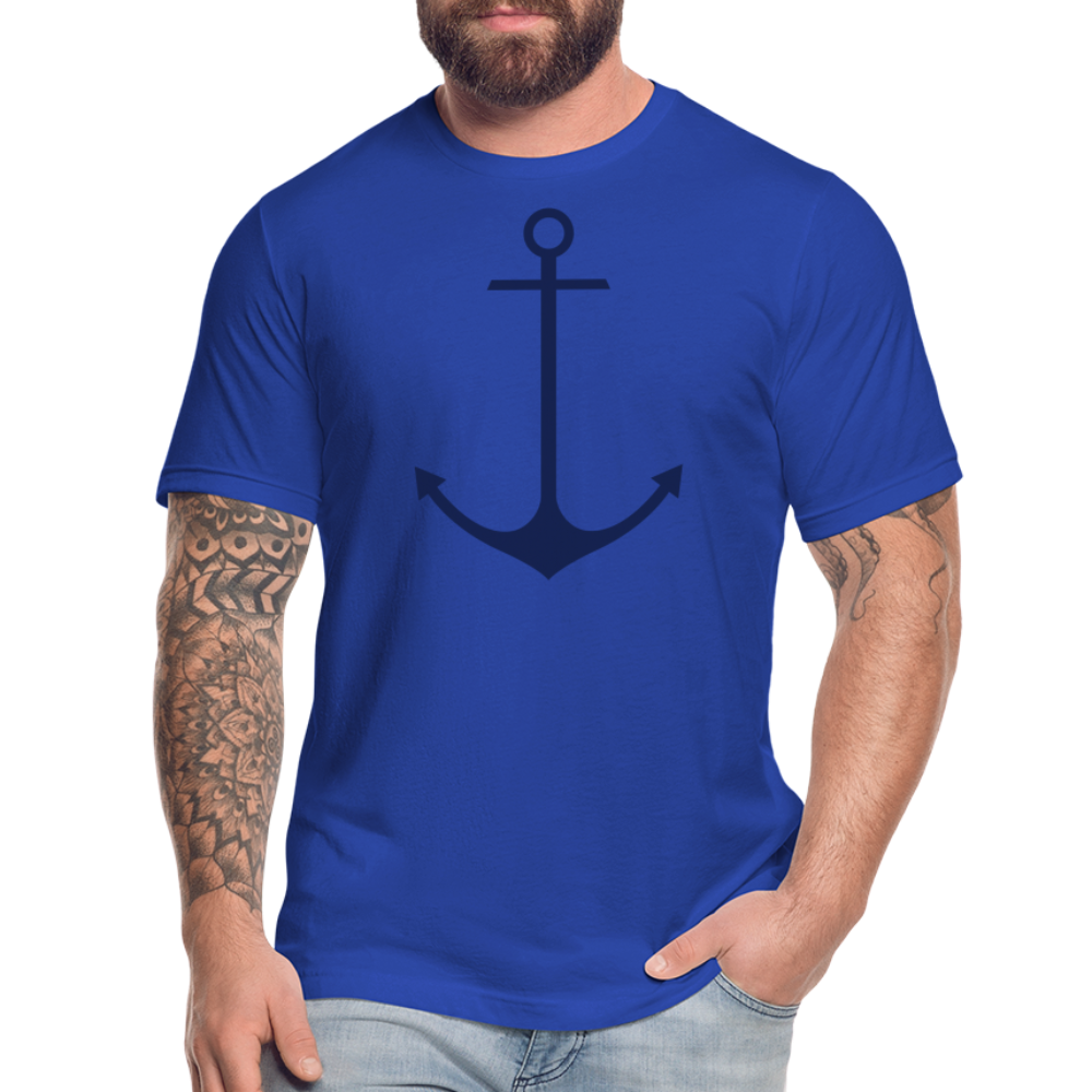 Anchor Shirt, Unisex Jersey T-Shirt by Bella + Canvas - royal blue