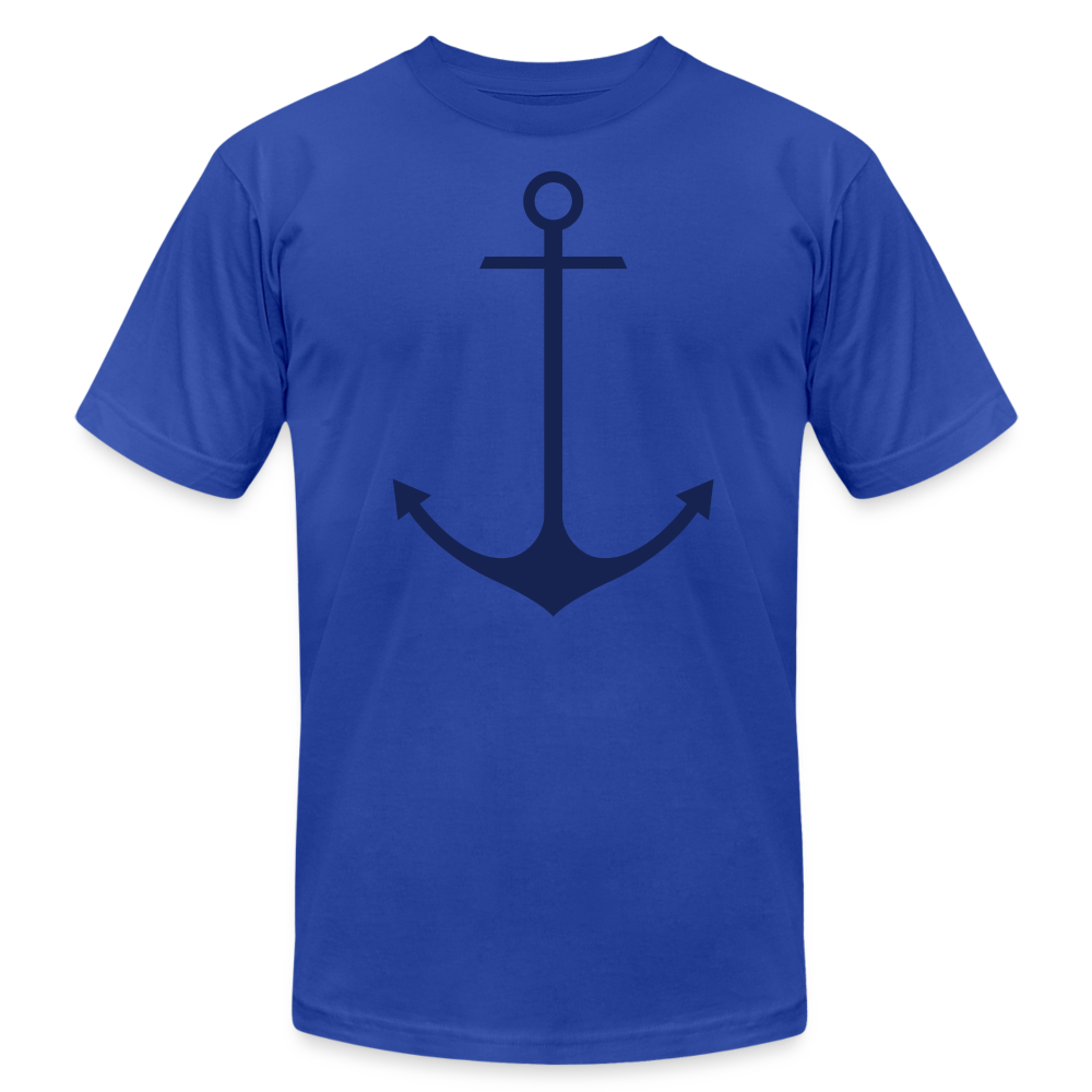 Anchor Shirt, Unisex Jersey T-Shirt by Bella + Canvas - royal blue