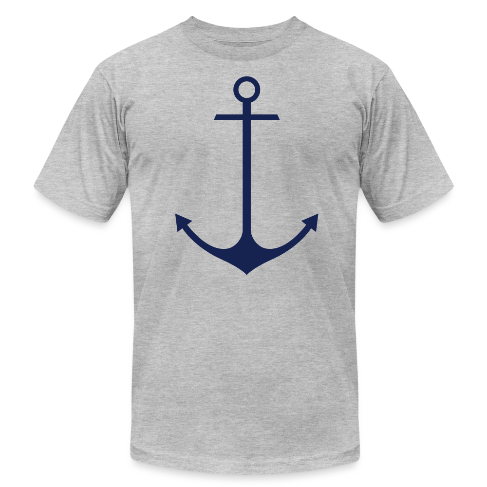 Anchor Shirt, Unisex Jersey T-Shirt by Bella + Canvas - heather gray