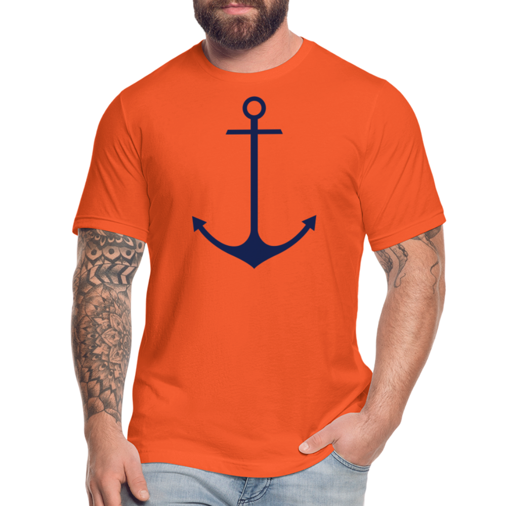 Anchor Shirt, Unisex Jersey T-Shirt by Bella + Canvas - orange
