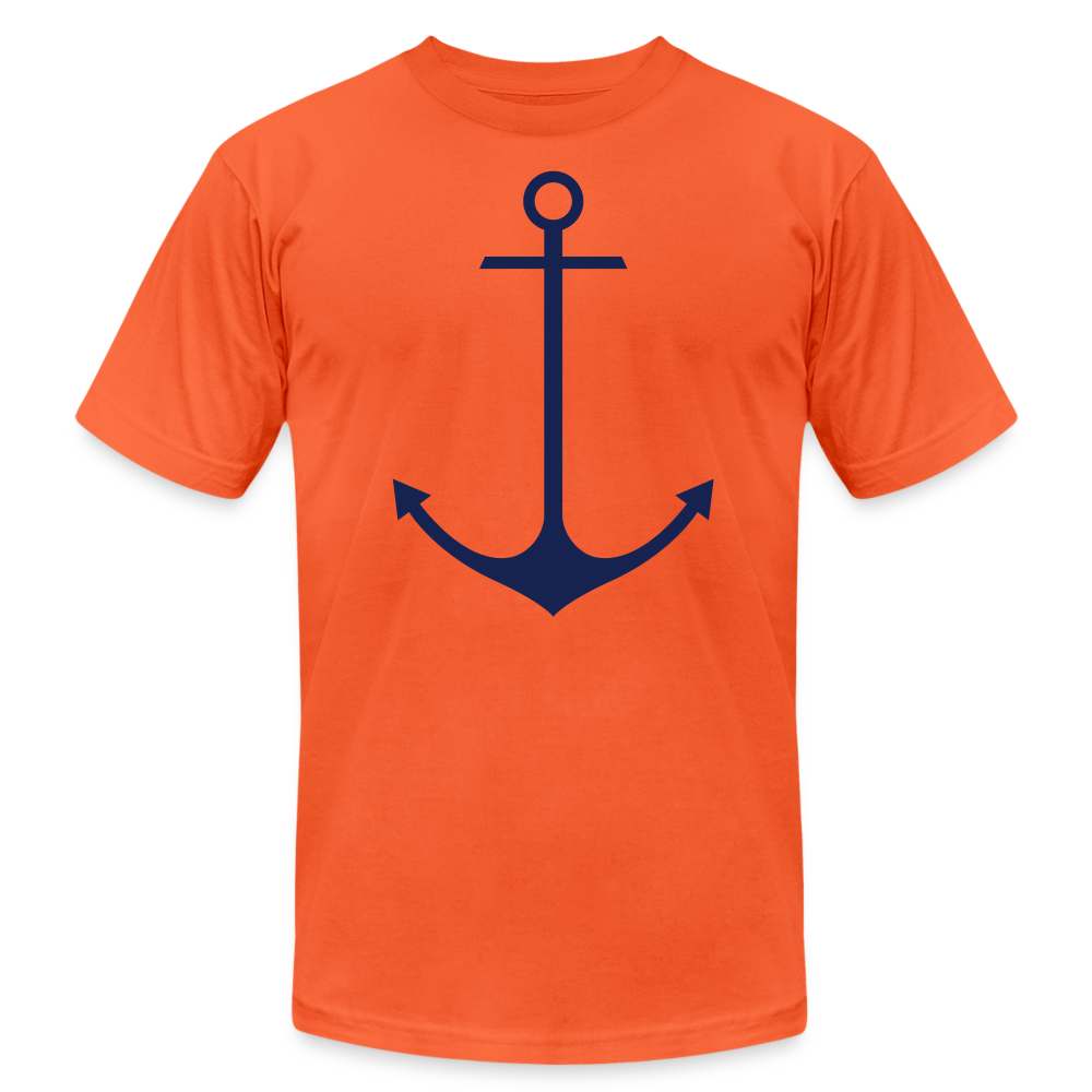 Anchor Shirt, Unisex Jersey T-Shirt by Bella + Canvas - orange