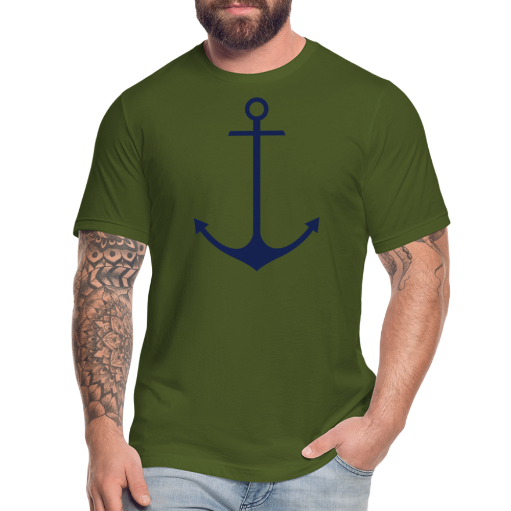 Anchor Shirt, Unisex Jersey T-Shirt by Bella + Canvas - olive