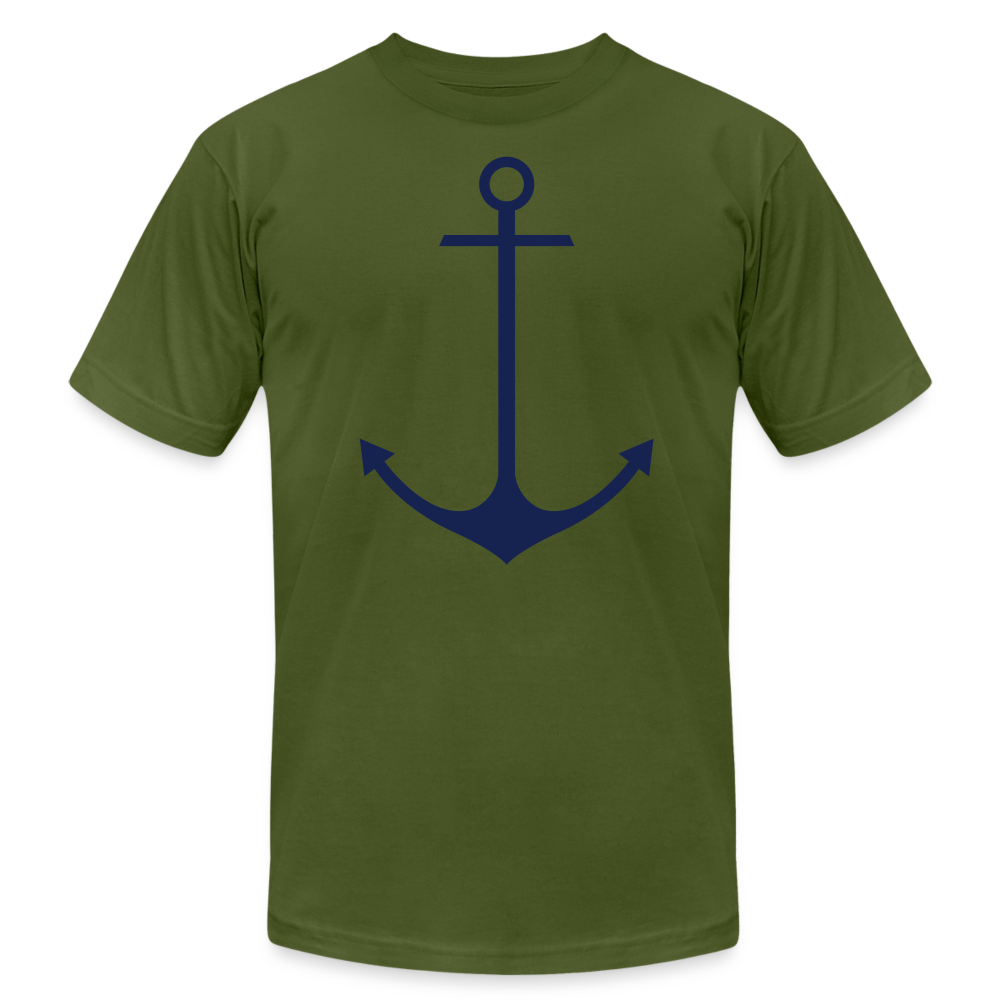 Anchor Shirt, Unisex Jersey T-Shirt by Bella + Canvas - olive