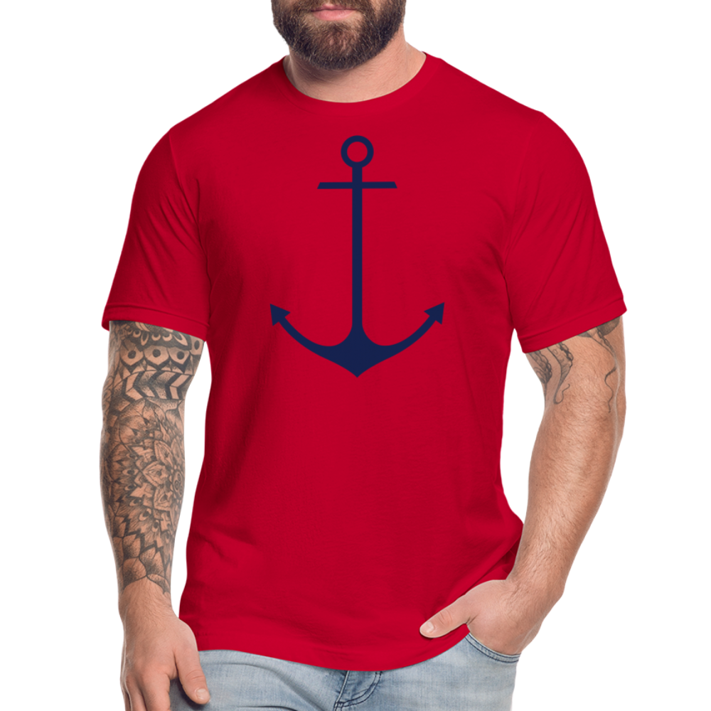 Anchor Shirt, Unisex Jersey T-Shirt by Bella + Canvas - red