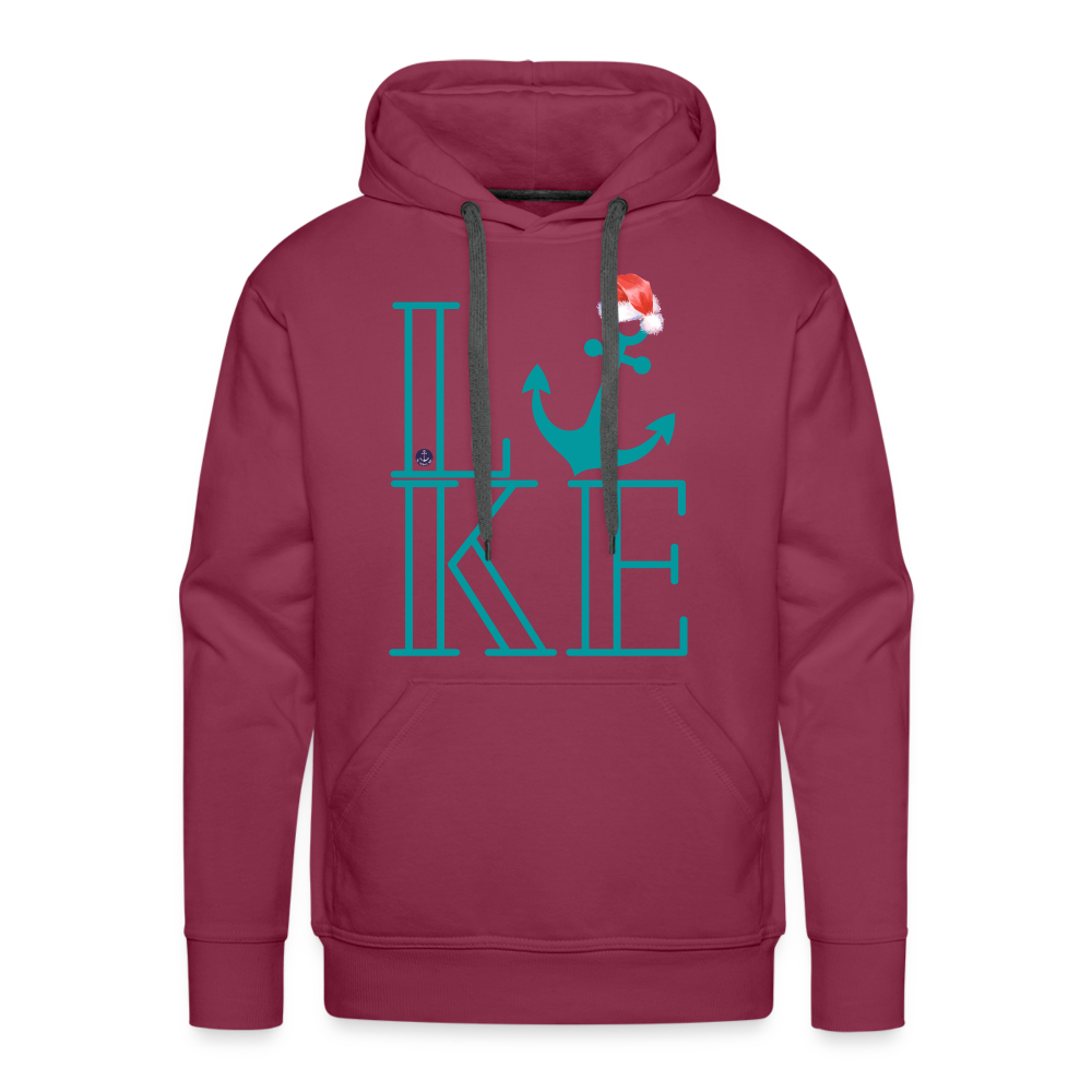Santa's Favorite Christmas Lake Hoodie - burgundy