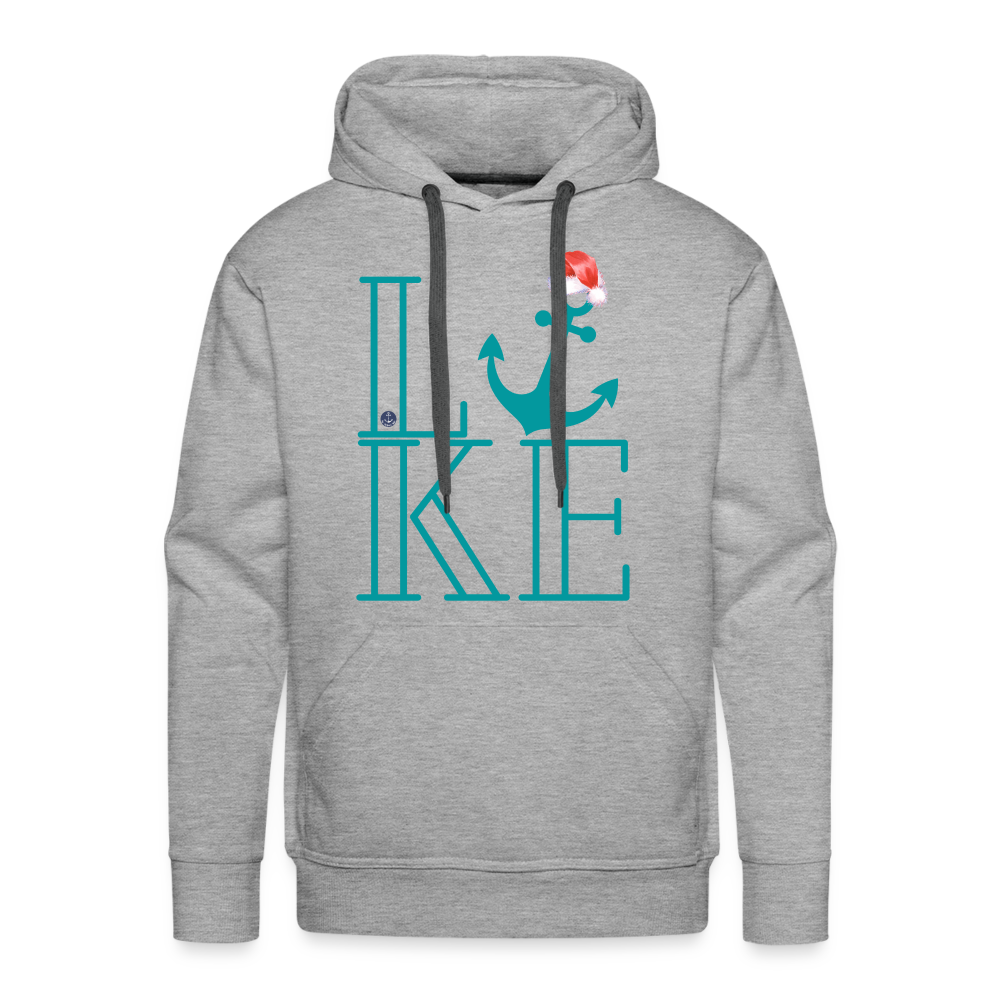 Santa's Favorite Christmas Lake Hoodie - heather grey