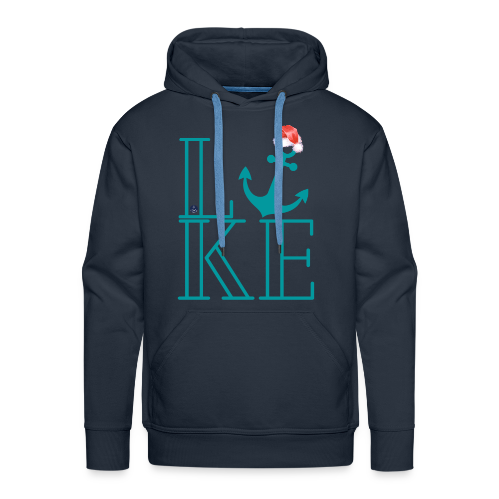 Santa's Favorite Christmas Lake Hoodie - navy
