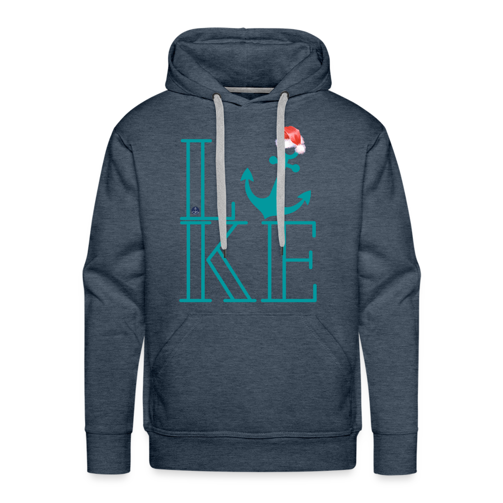 Santa's Favorite Christmas Lake Hoodie - heather denim