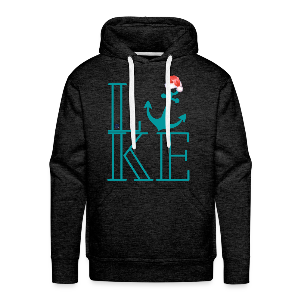 Santa's Favorite Christmas Lake Hoodie - charcoal grey