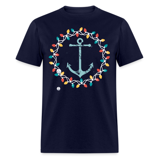 Hebrews Christmas Wreath Lake Tee - navy