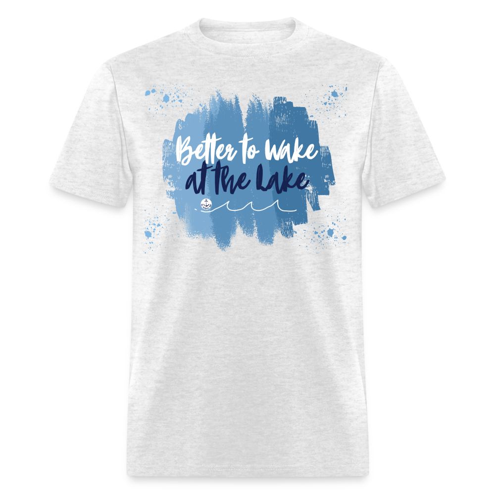 Better to Wake at the Lake Tee - light heather gray