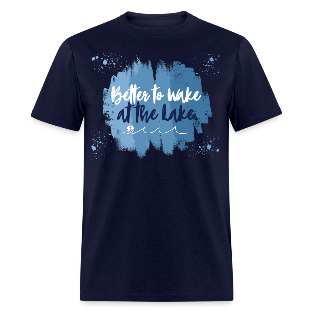Better to Wake at the Lake Tee - navy