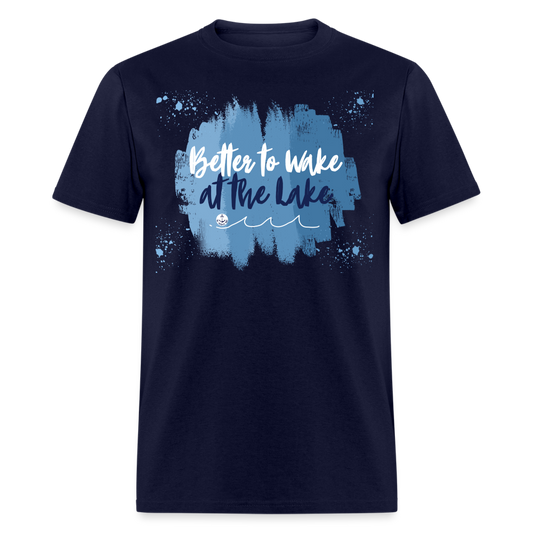 Better to Wake at the Lake Tee - navy