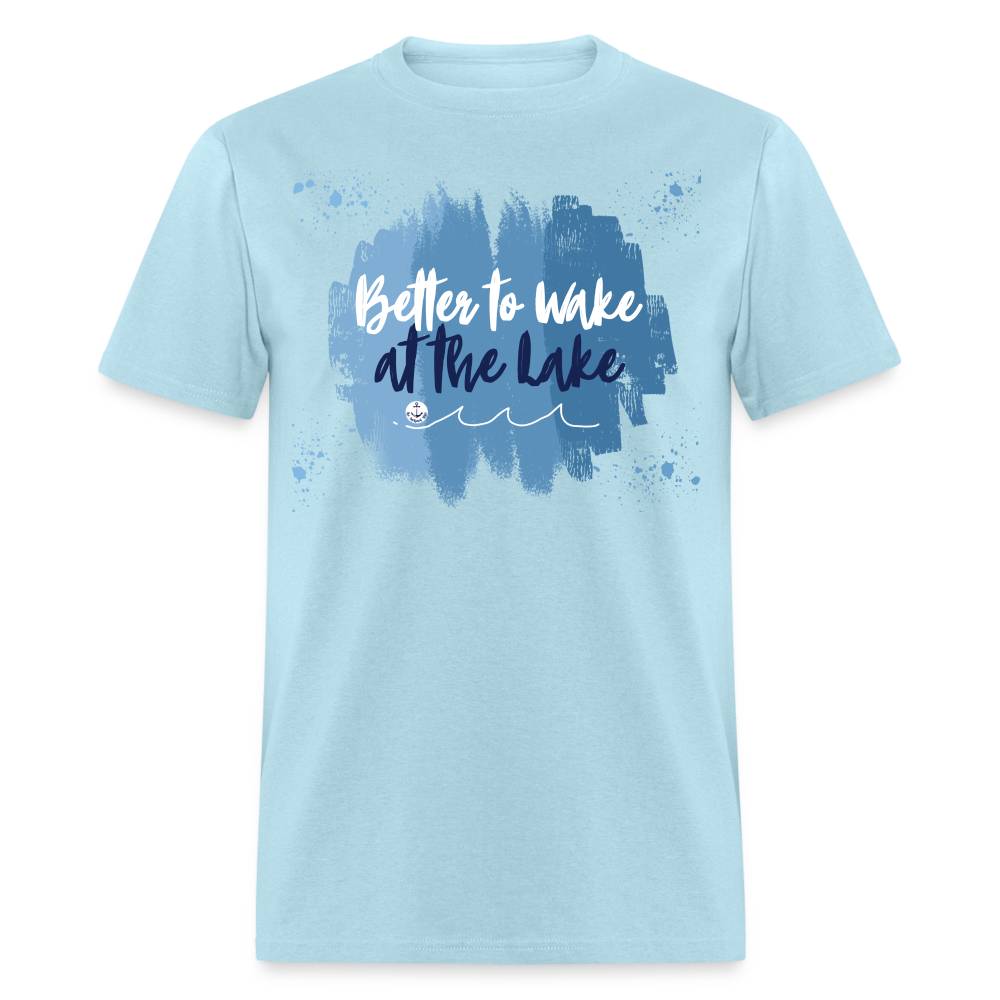 Better to Wake at the Lake Tee - powder blue
