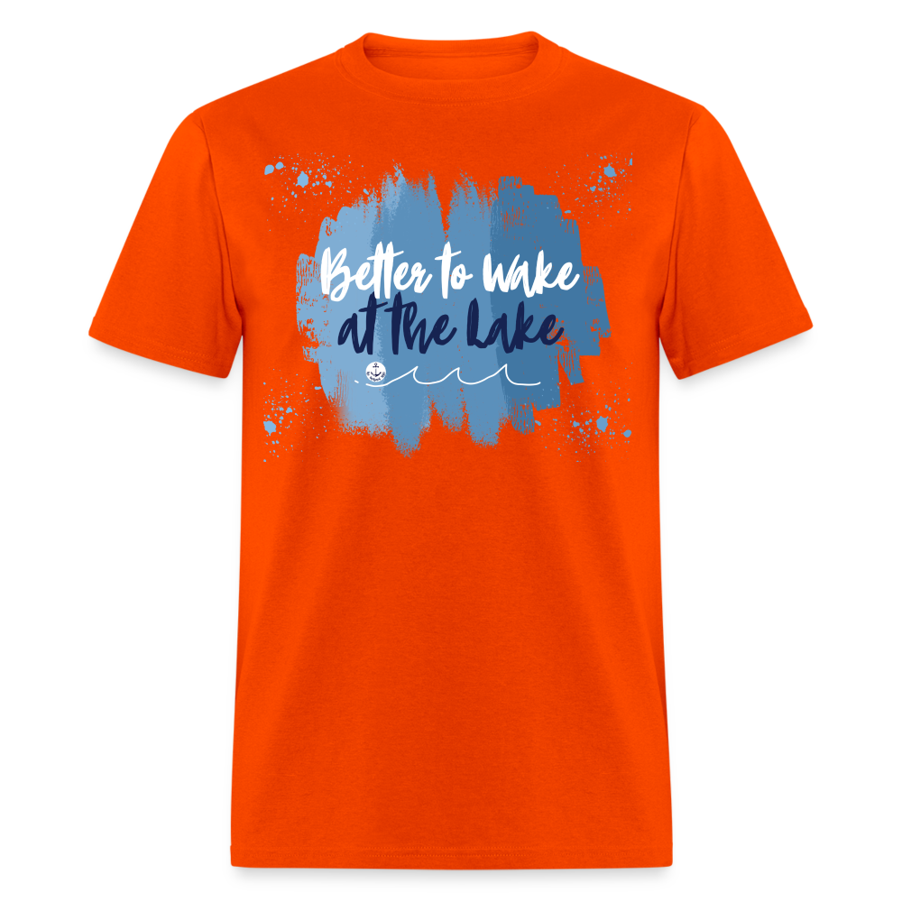 Better to Wake at the Lake Tee - orange