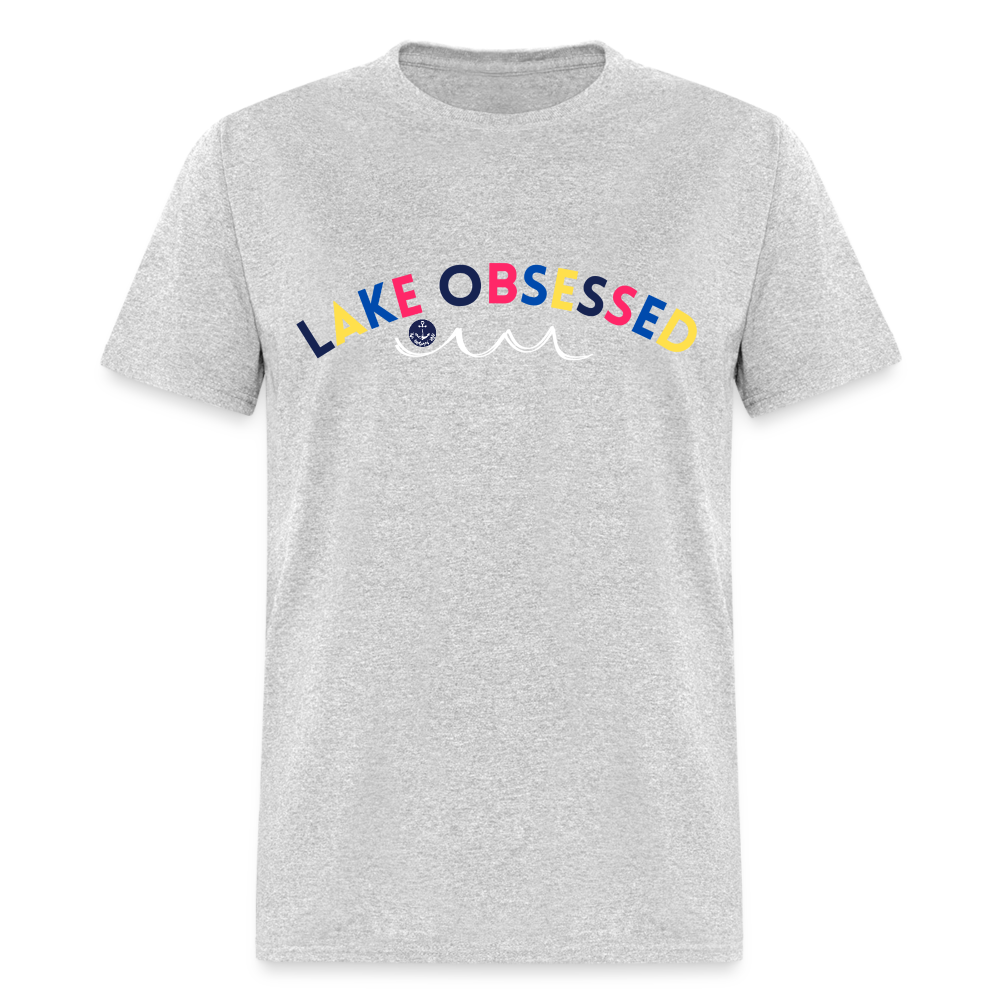 Lake Obsessed Lake Tee - heather gray